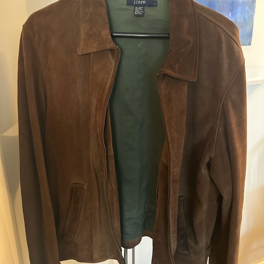 J. Crew Men's Brown Suede Jacket - Picture 4 of 6